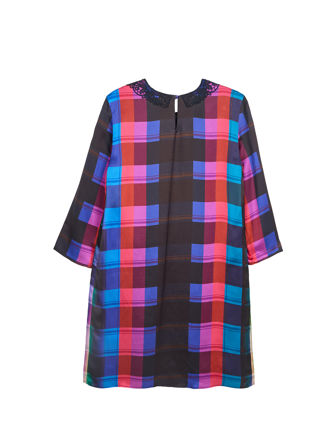 Guipure Collar Santin Mini Dress