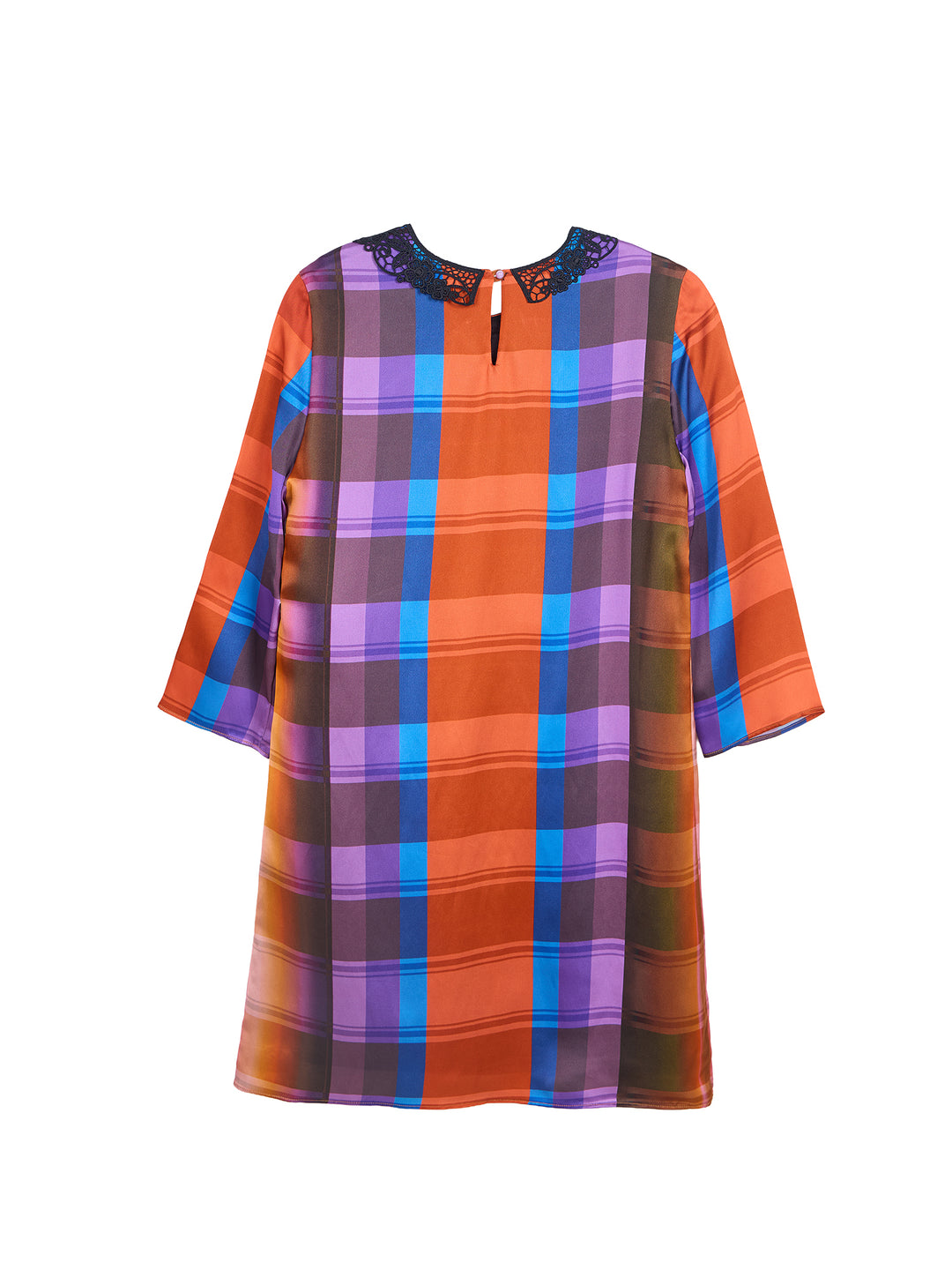 Guipure Collar Santin Mini Dress