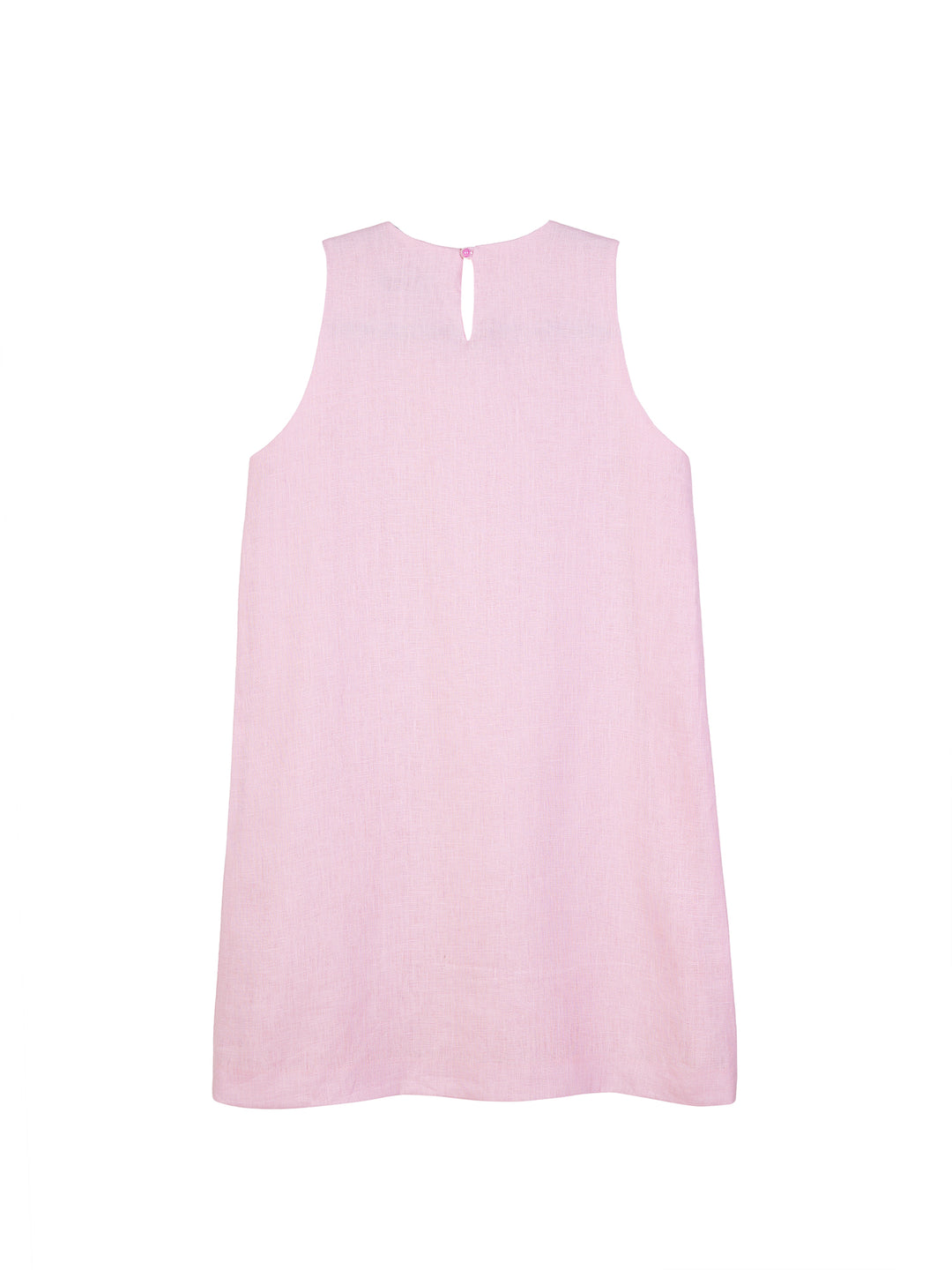 Blush Linen Sleeveless Mini Dress