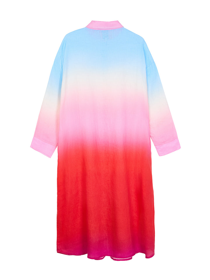 Gradient Shirt Dress