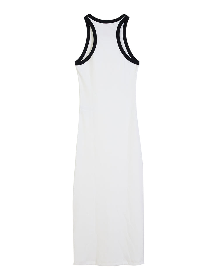 Outline Ribbed-Cotton Midi Dress