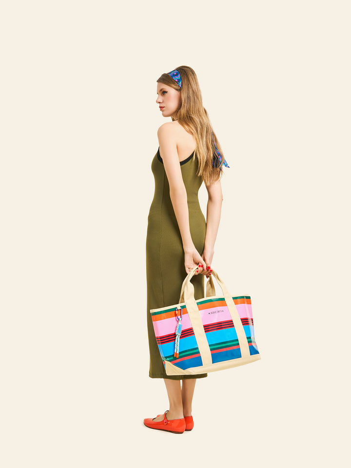 Outline Ribbed-Cotton Midi Dress
