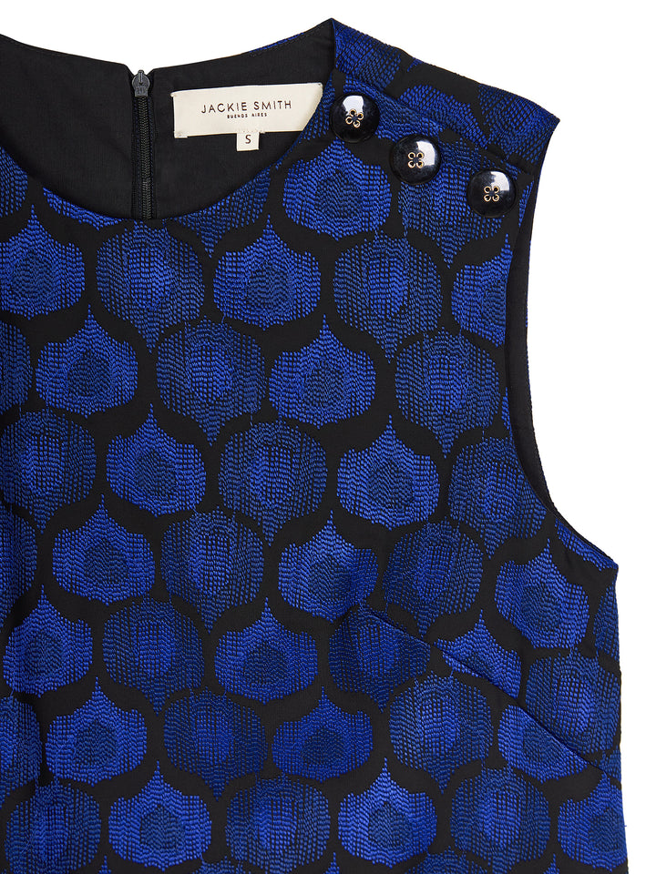 Limited Edition Embroidered Micro Tulle Sleevless Dress